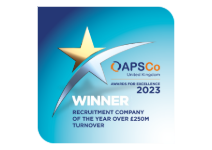 APSCo 2023 Winner Recruitment Company of the Year (Over £250M turnover)