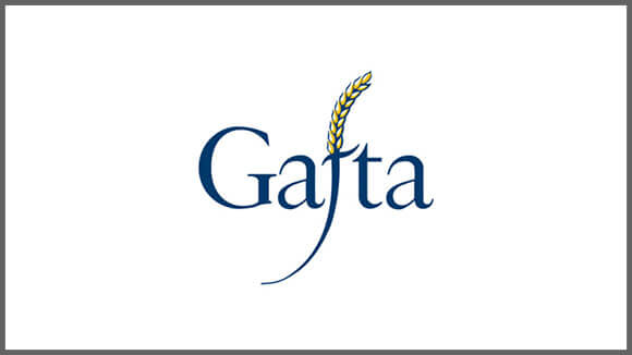 navy gafta logo with piece of corn
