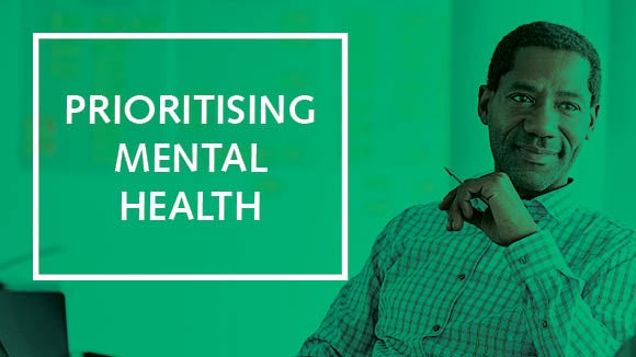 Green background mental health and the remote workplace webinar