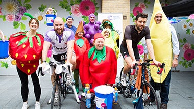 Robert Walters Group employees in fruit costumes on global charity day