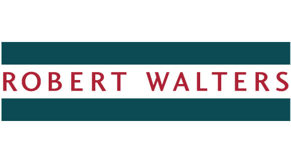 Robert Walters logo in green and red