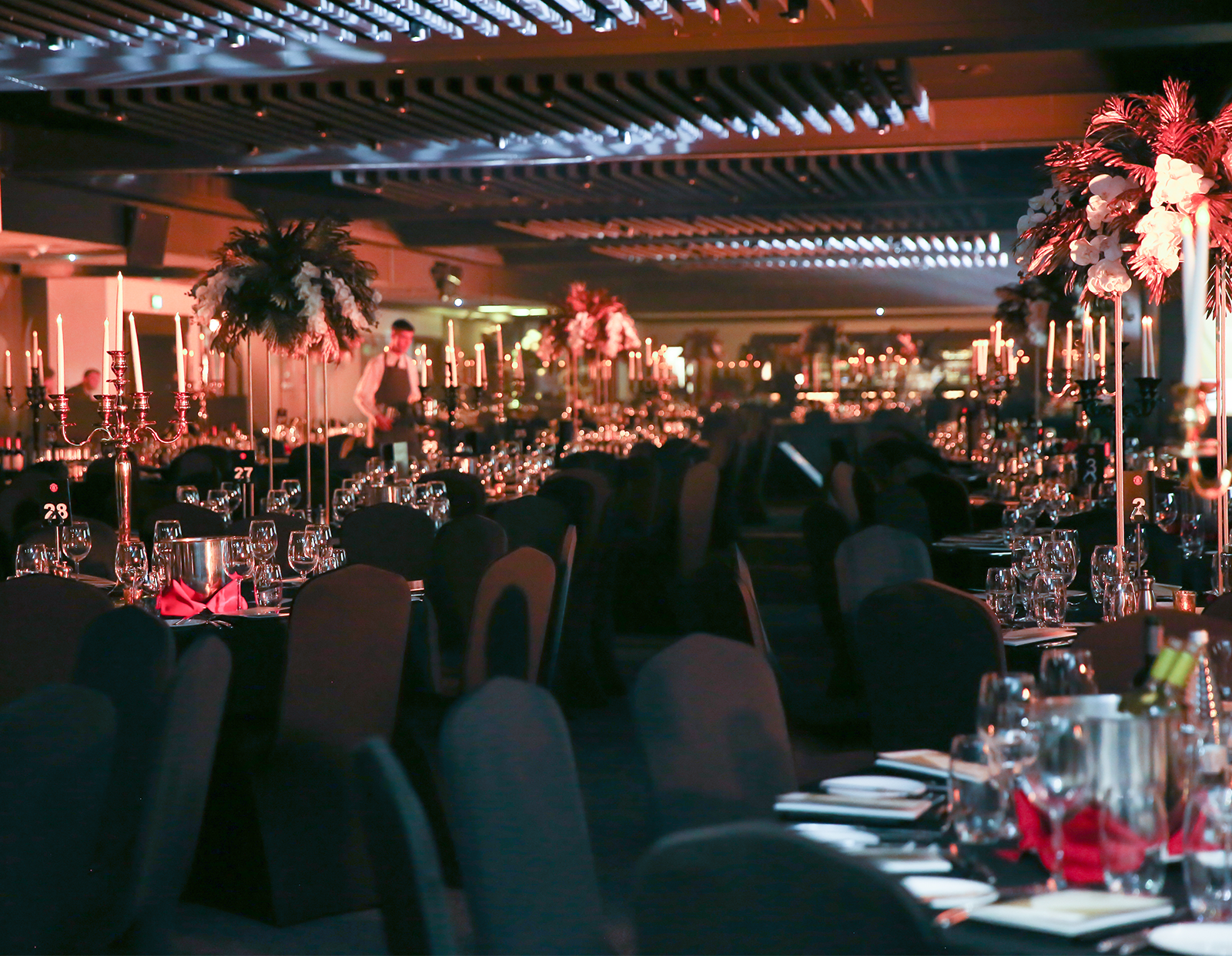 Finance Awards North West evening ceremony three course dinner in candle-lit manchester cathedral in city centre