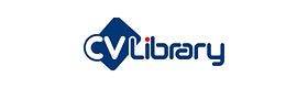 CV Library logo in dark blue and white