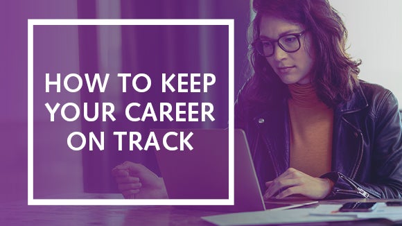 how to keep your career on track banner