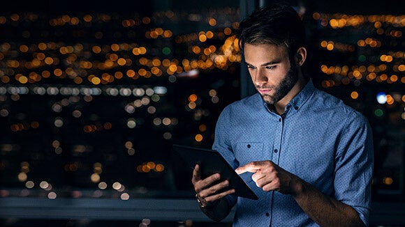 Technology professional reading about the skills shortage Technology professional reading about the skills shortage