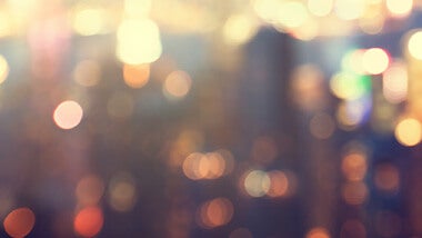 blur city with lights