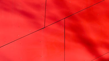 Red tiles with sharp angles