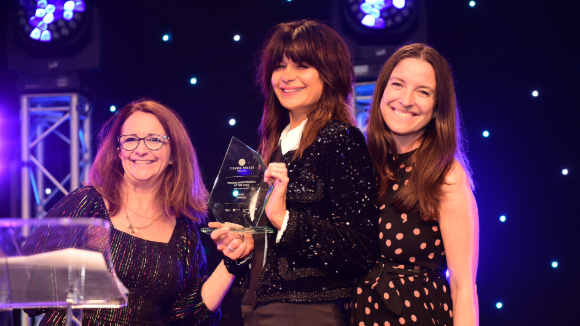 Lucy Porter and winner